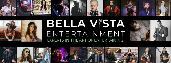 Photos of musicians and DJs in the Bella Vista entertainment roster